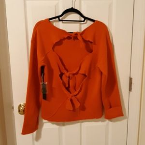 Orange super soft sweater/ sweatshirt